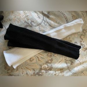 Ribbed leg warmers - 2 pair